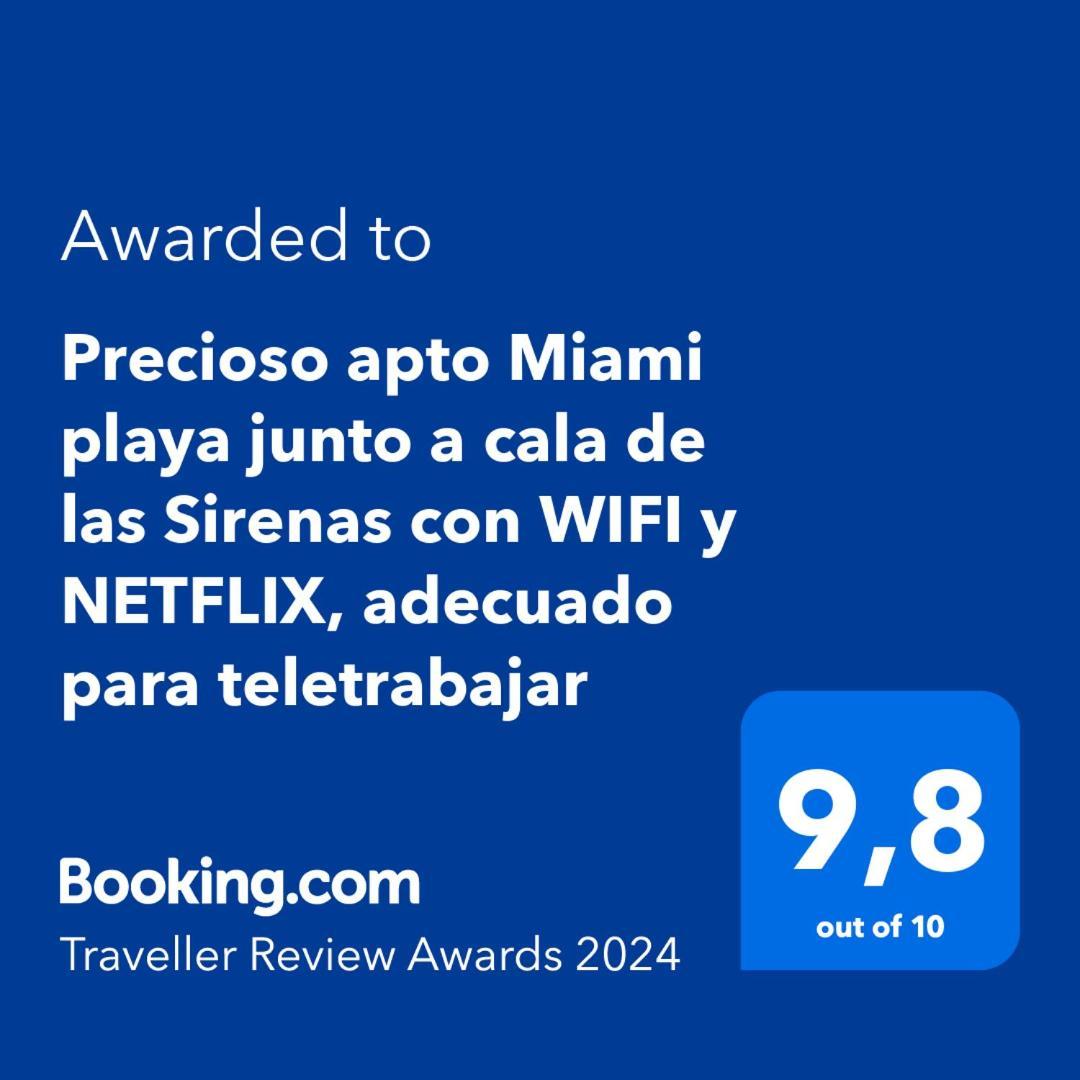 Precioso Apto Miami Primera Linia Playa Cala De Las Sirenas, Con Wifi Y Netflix, Adecuado Para Teletrabajar Miami Playa Eksteriør billede